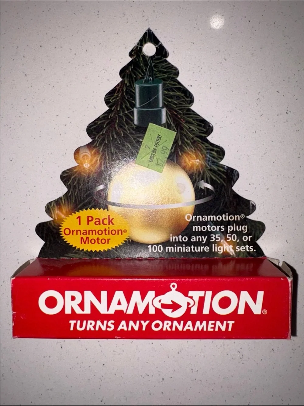 ORNAMOTION Ornamotor Vintage Christmas Ornament Spinning Motors 1980’s